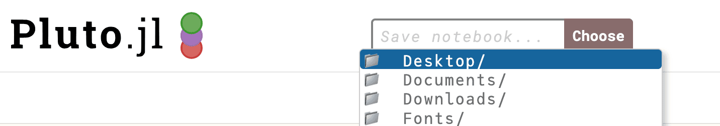 screenshot of how to change, move the open notebook files using the upper bar